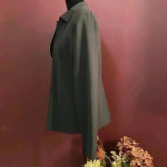 George Stretch NWT Women’s 12 Black Full Zip Up Blazer - Picture 3 of 9